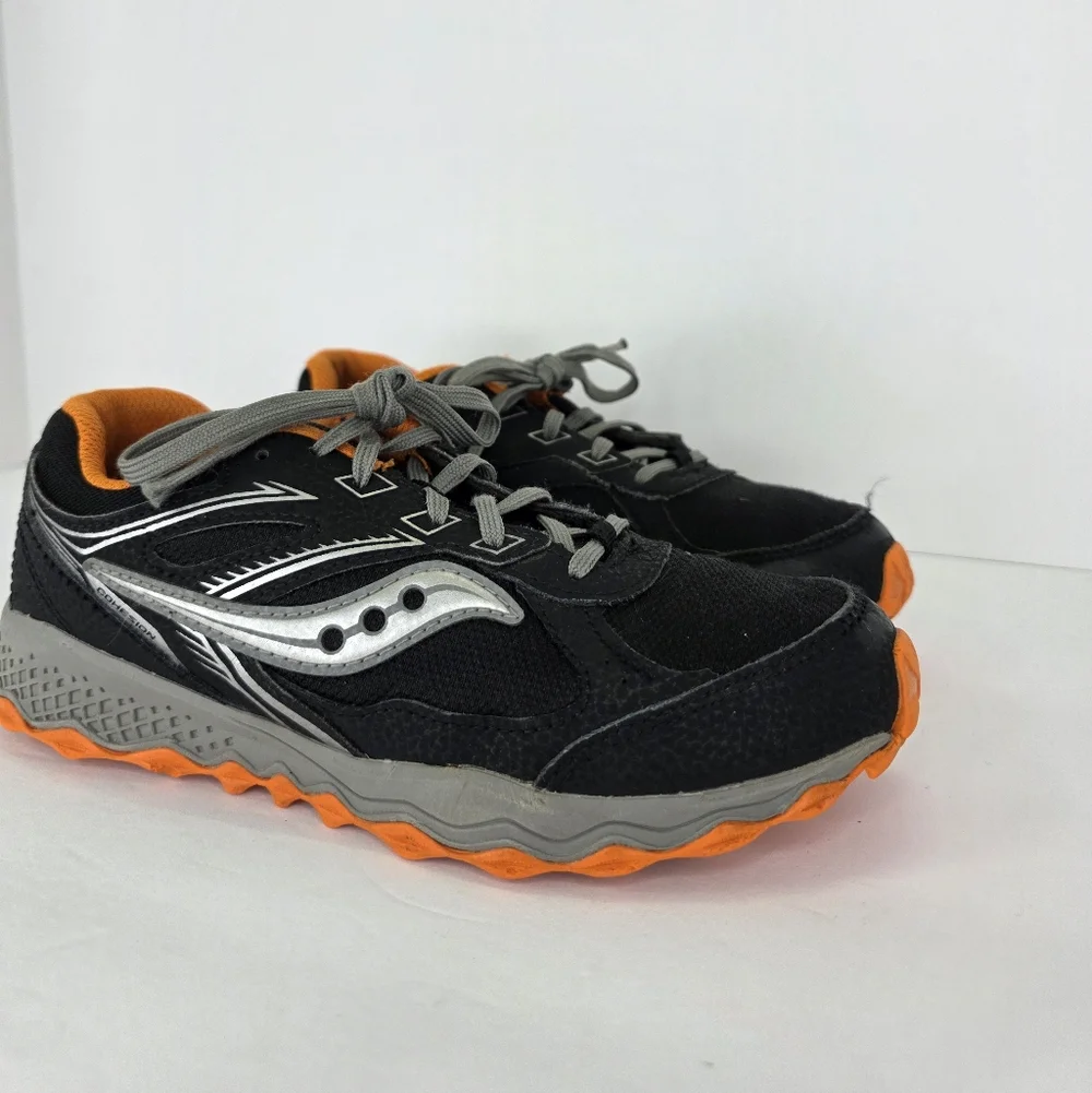 Saucony Kids Cohesion TR14 Lace T Toe (LTT) Trail Running Shoes Size 4Wide Black - Picture 7 of 14